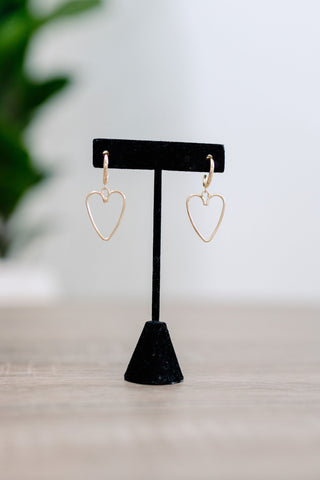 Sweetheart Earrings - Gold*