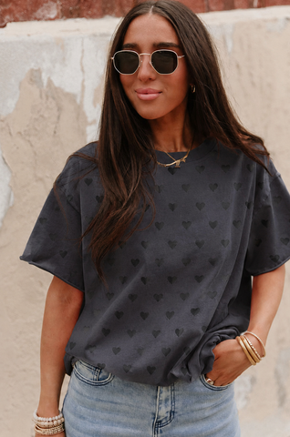 Ampersand Ave Boyfriend Tee - Heart To Heart