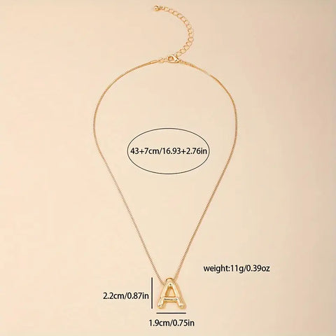 Initial Necklace - Gold or Silver