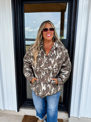 Peyton Puffer Jacket - Camo