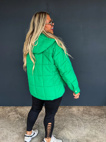 Peyton Puffer Jacket - Red