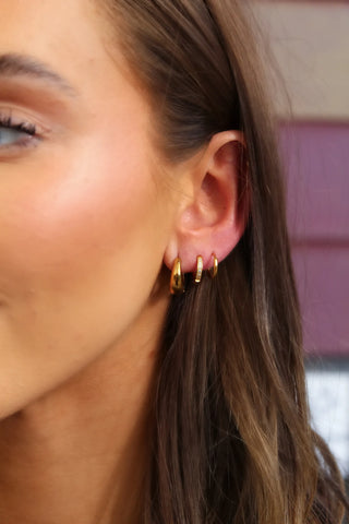 Cascade Triple Hoop Set