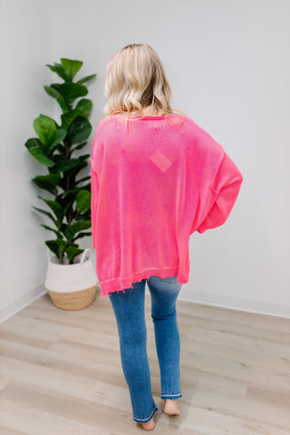 Eloise Sweater - Hot Pink