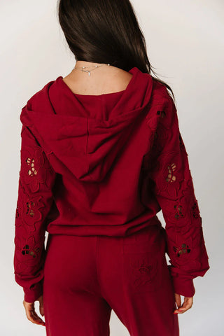 *Ampersand Ave* University FullZip - Love Story Crimson