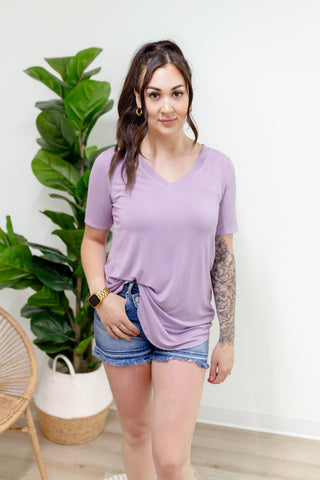 Luxe Tee - Lavender