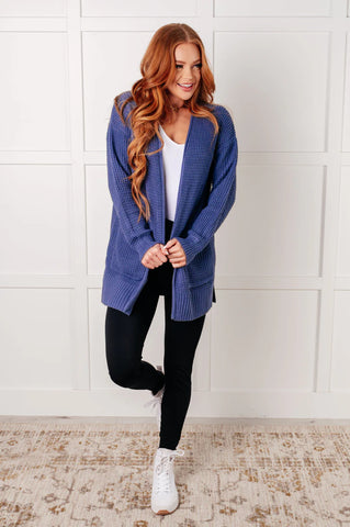 Charlie Cardigan - Stone Blue