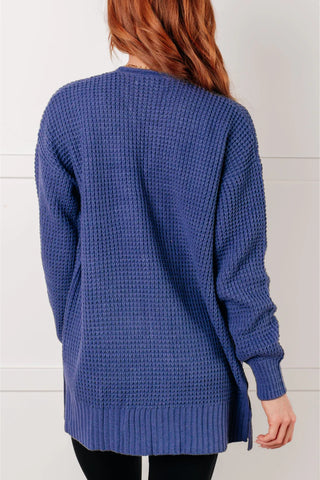 Charlie Cardigan - Stone Blue
