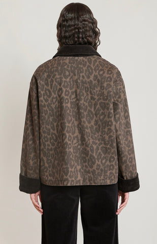 DEX Leopard Denim Jacket