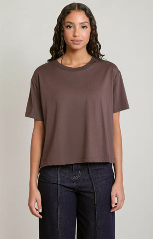 DEX Boxy Tee - Chocolate