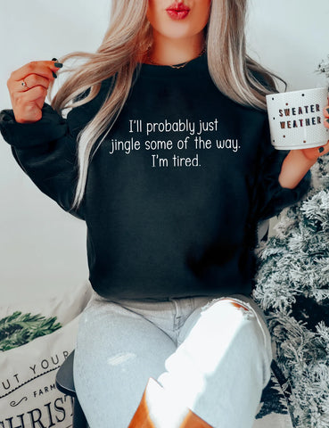 Jingle Some Of The Way Crewneck - Black