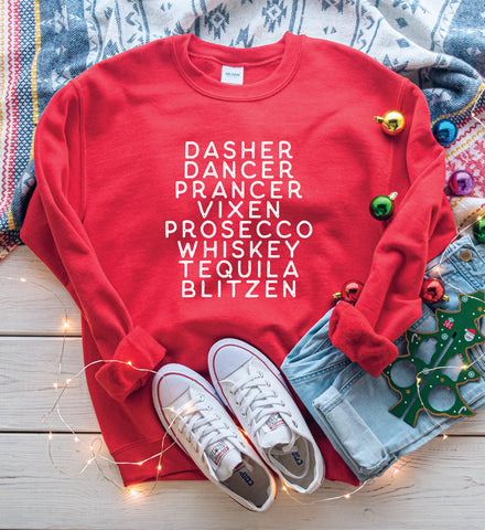 Blitzen Classic Crewneck - Red