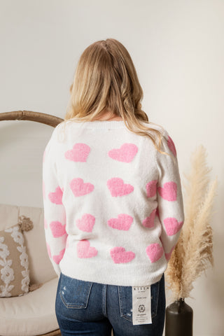 Blushing Heart Sweater