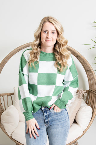 Check Me Out Sweater - Brown PREORDER