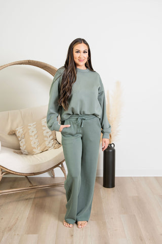 Butter Luxe Crewneck - Sage