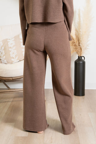 { Room 34 } Ribbed Lounge Pants - Taupe