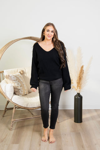 Sweetly Does It Sweater - Black