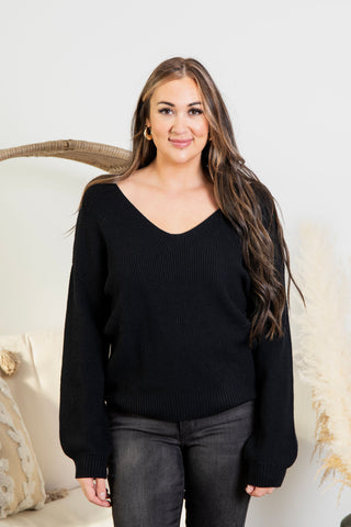 Sweetly Does It Sweater - Black