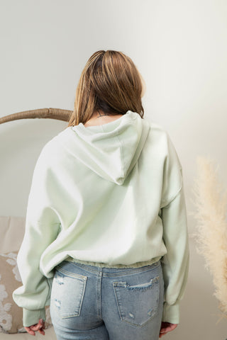 Daphne HalfZip Sweater - Spring Mint