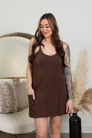Reena Romper- Chocolate
