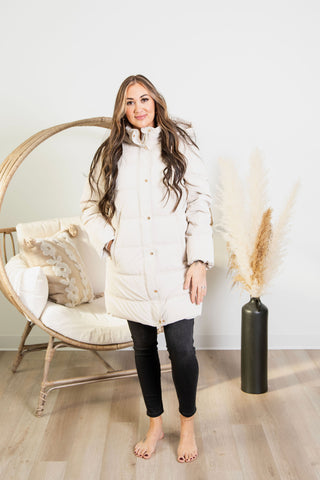 { DEX } Hooded Puffer Coat