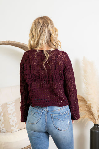 { DEX } Wavy Hem Sweater