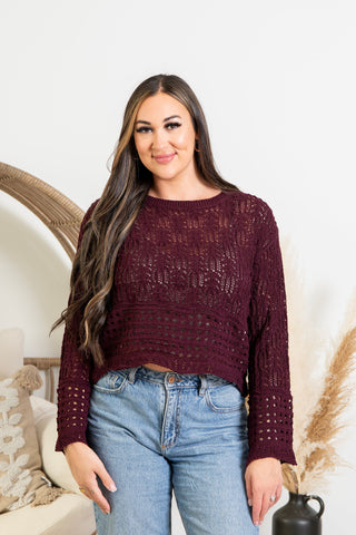 { DEX } Wavy Hem Sweater