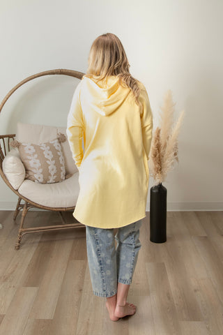 Olivia Long Line Cardigan - Sunshine