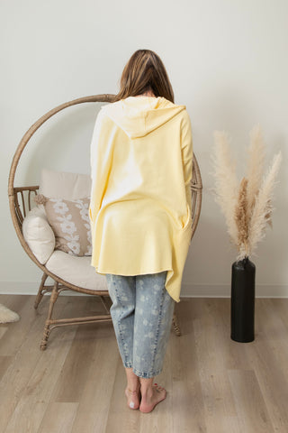 Olivia Long Line Cardigan - Sunshine