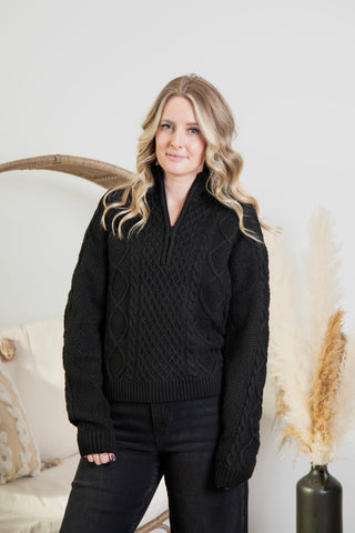 { Room 34 } Cable Knit HalfZip