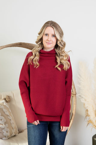 Kalli Ottoman Sweater - Cranberry