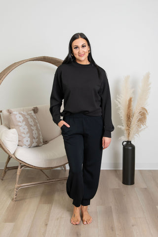Butter Luxe Joggers - Black