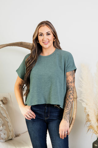 Jade Slouch Tee