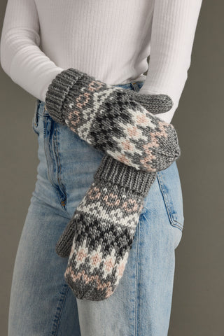 Glacier Knit Mittens - Grey *NEW*