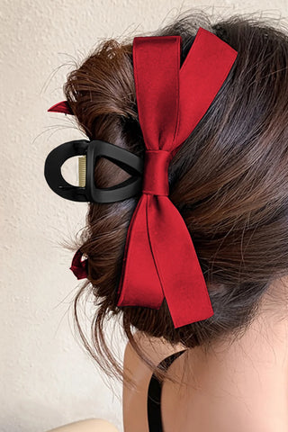 Hair Claw - Holiday Bow