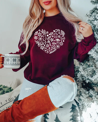 Holiday Heart Classic Crewneck