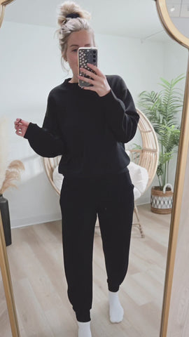 Butter Luxe Joggers - Black