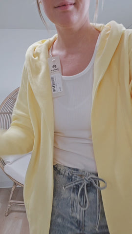 Olivia Long Line Cardigan - Sunshine