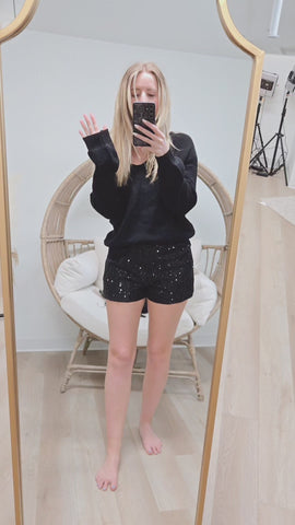 { DEX } Midnight Sparkle Shorts