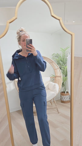 Butter Luxe Cargos - Heather Grey