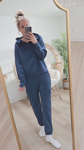 Butter Luxe Cargos - Heather Grey