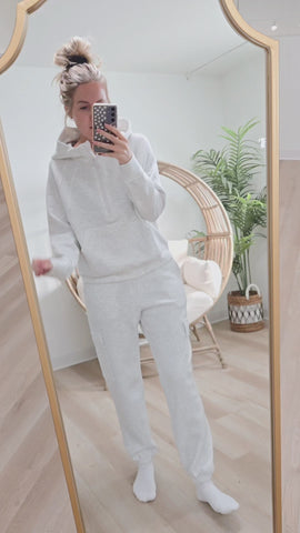 Butter Luxe Cargos - Heather Grey