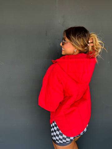 Peyton Puffer Jacket - Red
