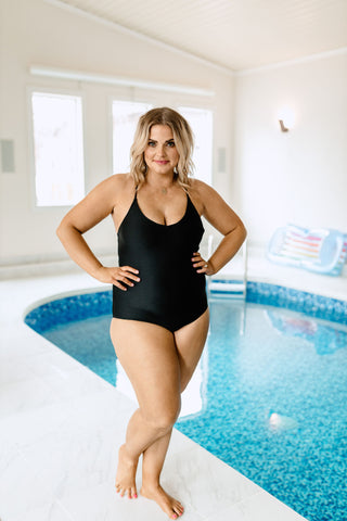 Summer at the Shore One Piece - Black